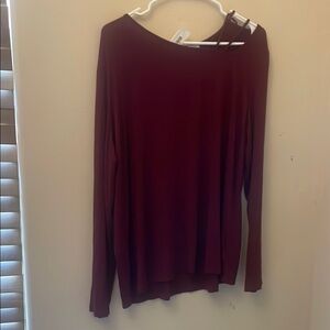 NWT White Birch Slit Shoulder Top! 2X